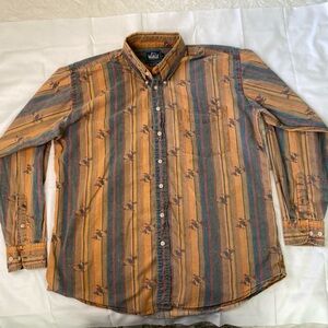 Vintage Woolrich Striped Duck Button Up